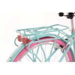 Dámsky retro bicykel 28" Lavida Mahbike 7-prevodový hlinikový rám 18" Modrá, ružové kolesá